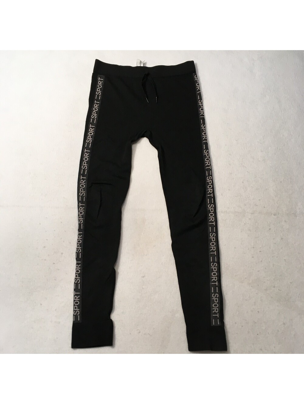 SPORT  Women's Ankle Leggings Black Stretch Size S